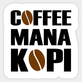 coffee mana kopi Sticker